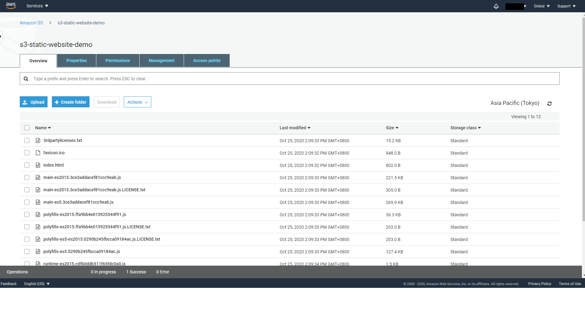 Files on S3 Bucket