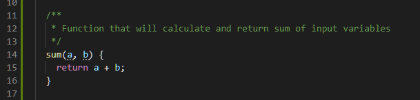 Initial Sum Function